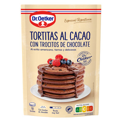 Tortitas al Cacao con trocitos de chocolate Dr.Oetker 210g