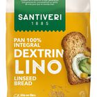 Pan tostado integral Dextrin Santiveri con semilla de lino 300g