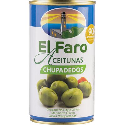 Aceitunas verdes Chupadedos El Faro 185 g