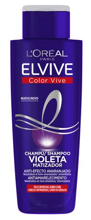 Champú Elvive 200ml color vive violeta anti efecto anaranjado