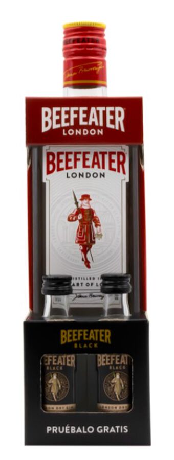 Ginebra Beefeater 70cl+ 2 Mini Black