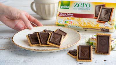 Galleta chocolate negro sin az&uacute;car Gull&oacute;n 150g