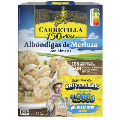 Albóndigas de Merluza con Almejas Carretilla 320g
