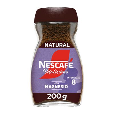 Café soluble natural con magnesio Nescafé Vitalissimo 200g