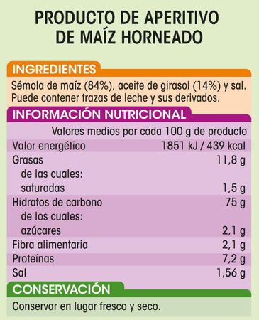 Snack de maíz alipenditos 85g