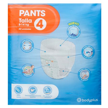 Pants infantil Bodyplus 22 uds talla 4