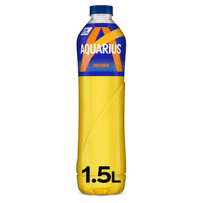 Bebida isotónica Aquarius botella 1,5l naranja