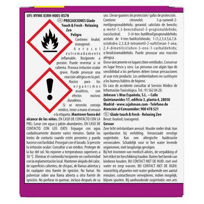 Ambientador Glade toque recambio 2+1 unidades Relax Zen