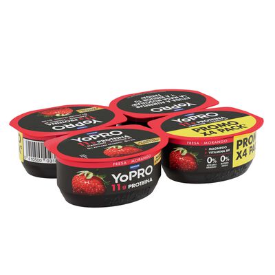 Yopro Proteína Danone Pack 4 Sabor Fresa