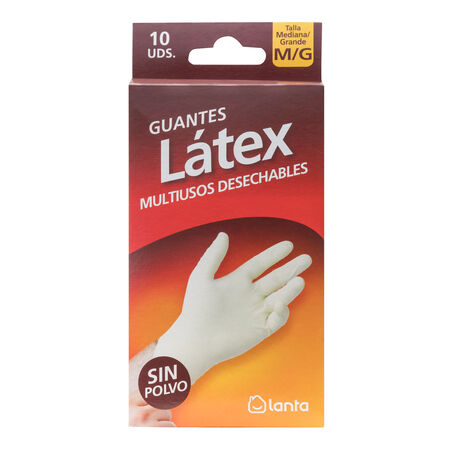 Guantes de latex desechables Lanta 10 uds talla grande