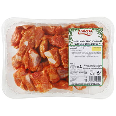 Costilla cerdo adobada especial guisos 1kg aproximadamente