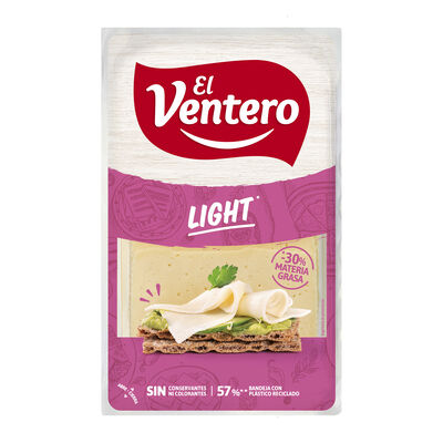 Queso tierno light en lonchas El Ventero 140g