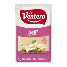 Queso tierno light en lonchas El Ventero 140g