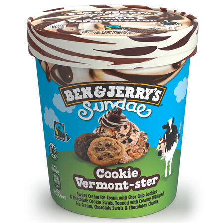 Helado tarrina Ben and Jerrys Cookie Vermont-ster 427ml
