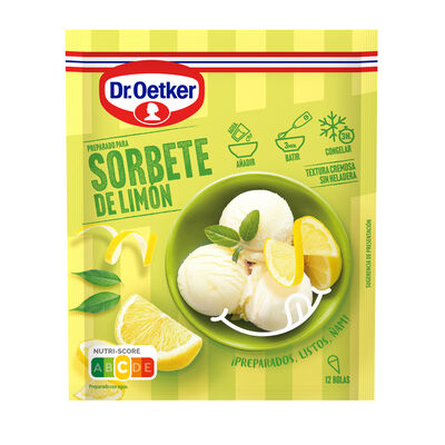 Preparado para sorbete de limón Dr. Oetker 108g