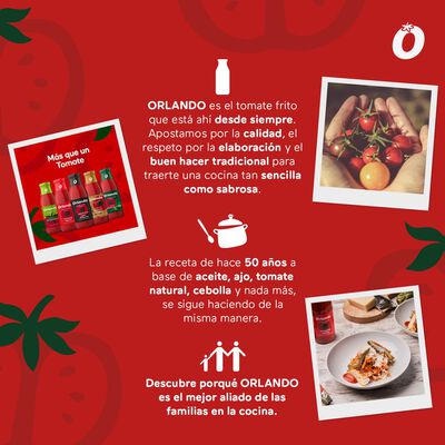 Tomate frito sin gluten abre f&aacute;cil Orlando 780g