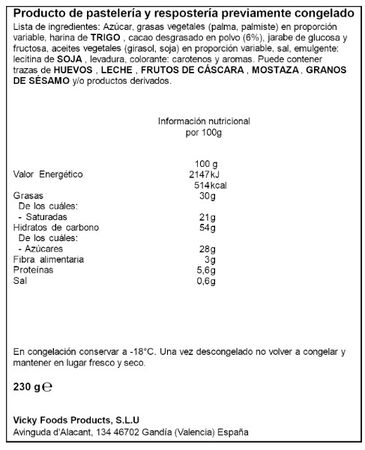 Palmera ba&ntilde;ada en cacao Hermanos Juan 230g