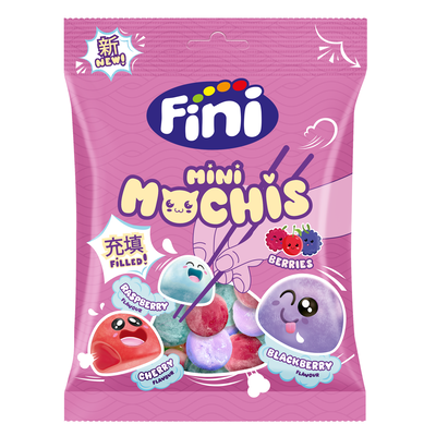 Golosina mini mochis frambuesa ar&aacute;ndano cereza Fini 90g