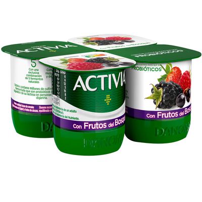 Bfidus Activia pack 4 frutas del bosque