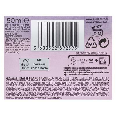 Crema facial de día L'Oréal revitalift 50ml filler