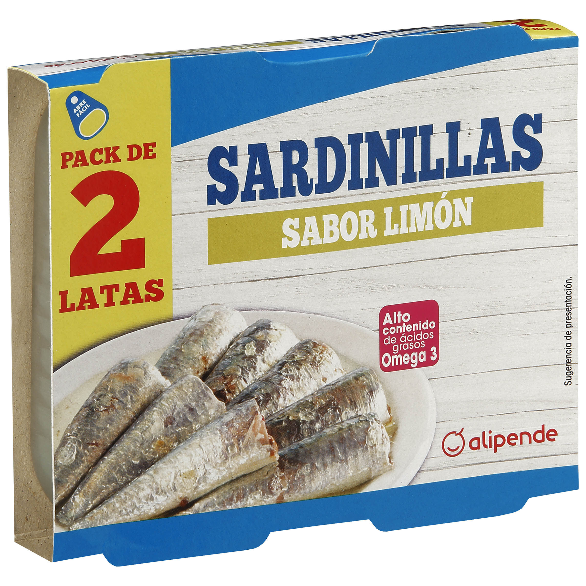 Sardinillas al limón Alipende 2 unidades 62g