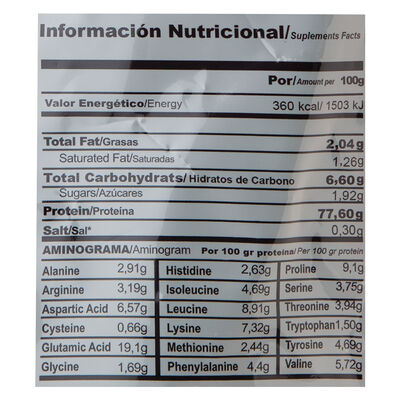 Proteína Whey de chocolate Área proteica 260g