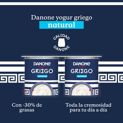 Yogur estilo griego Danone pack 4 natural