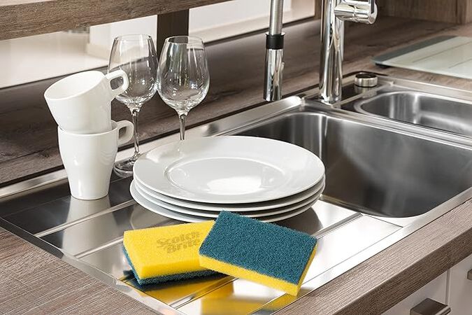 Estropajo de fibra con esponja Scotch-Brite 2 uds no raya