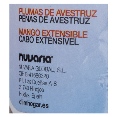 Plumero de avestruz Raspum telescópico