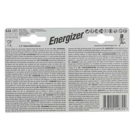 Pila Energizer AAA lr03 6+2 uds