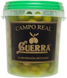 Aceitunas verdes con hueso campo real Guerra 950g
