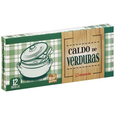 Caldo de verduras en pastillas Alipende 12 unidades
