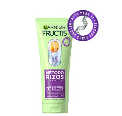 Champ&uacute; Fructis Garnier 200ml n&ordm;1 M&eacute;todo rizos