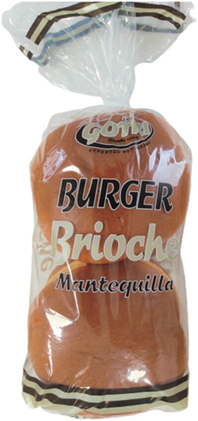 Pan de hamburguesa brioche Tradipan 330g