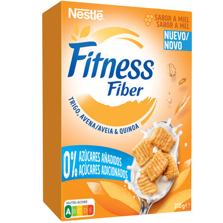 Cereales integrales con trigo, avena y quinoa, sabor miel Fitness Nestlé 310g