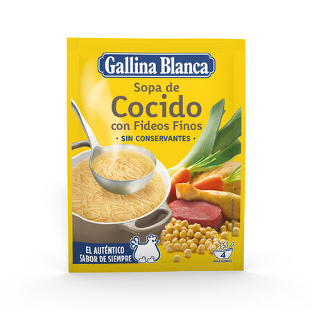 Sopa Gallina Blanca 72g cocido