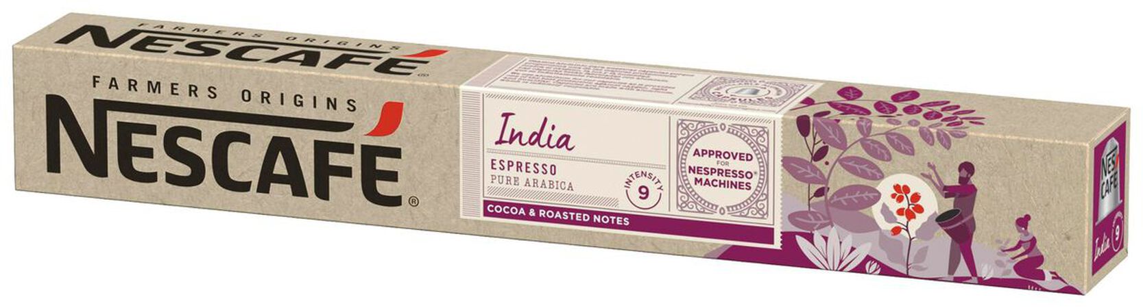Café origen india espresso Nescafé 10 cápsulas intensidad 9