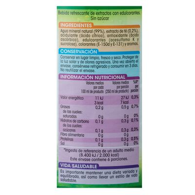 Refresco t&eacute; verde Alipende sin az&uacute;car botella 1,5l