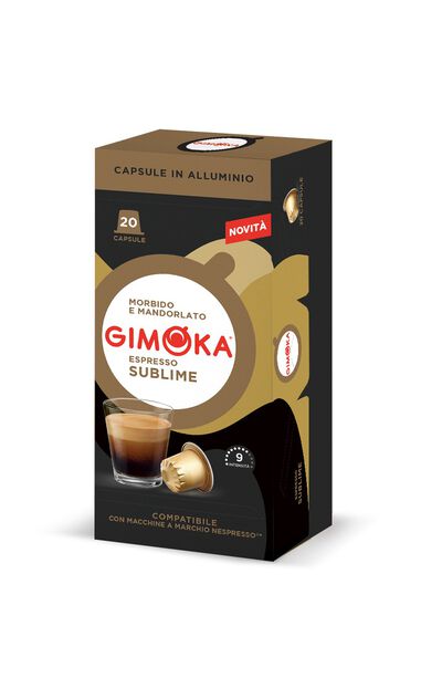 C&aacute;psulas de caf&eacute; compatible con Nespresso espresso sublime Gimoka 20 c&aacute;psulas