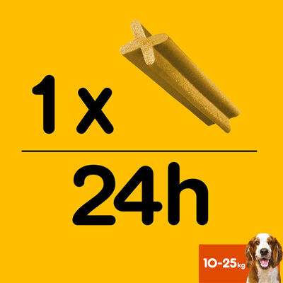 Snack higiene dental perro Dentastix mediano 28 unidades