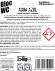 Bloc wc con acci&oacute;n continua de limpieza que limpia perfuma y colorea Lanta 2x40 g
