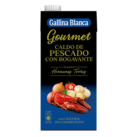 Caldo Gourmet de Pescado con bogavante Gallina Blanca 1l