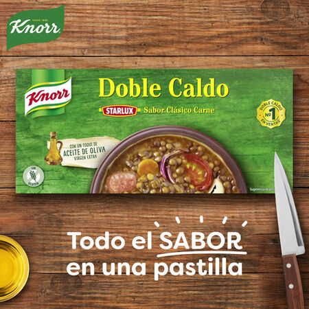 Caldo doble en pastillas s/gluten s/lactosa Knorr 2-4p