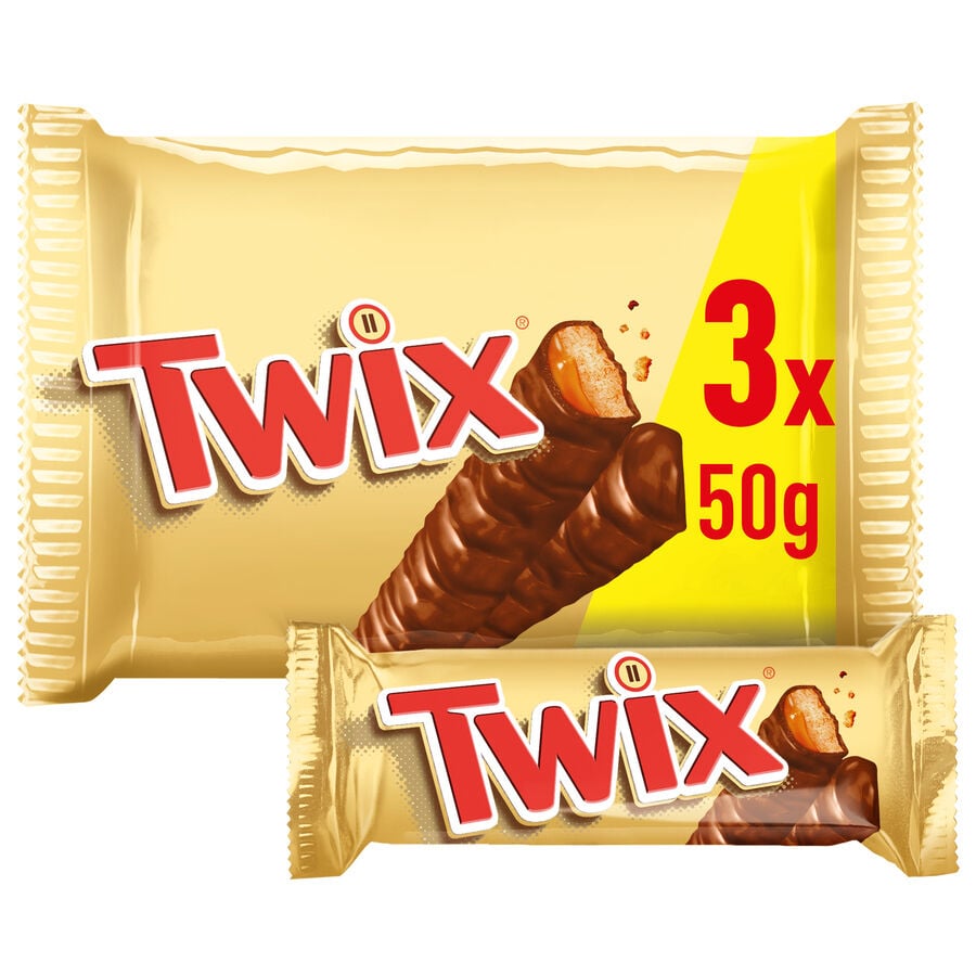 Chocolatina Twix 3 unidades 150g