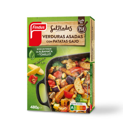 Verduras asadas con patatas gajo Findus 480g