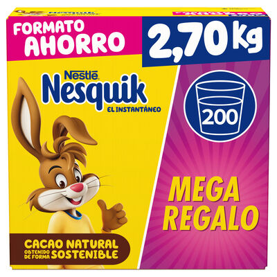 Cacao en polvo instant&aacute;neo Nesquik 2.7Kg