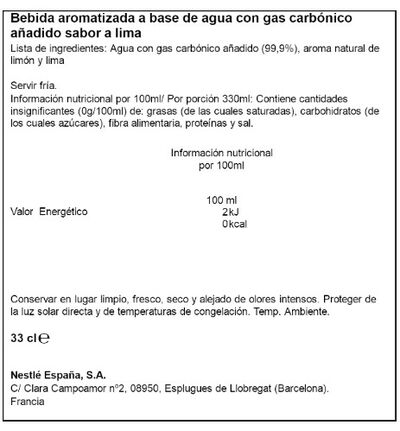 Maison Perrier Forever Lima Agua con gas 33cl