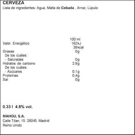 Cerveza rubia especial Budweiser lata 33cl