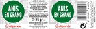 AN&Iacute;S ALIPENDE 35G EN GRANO