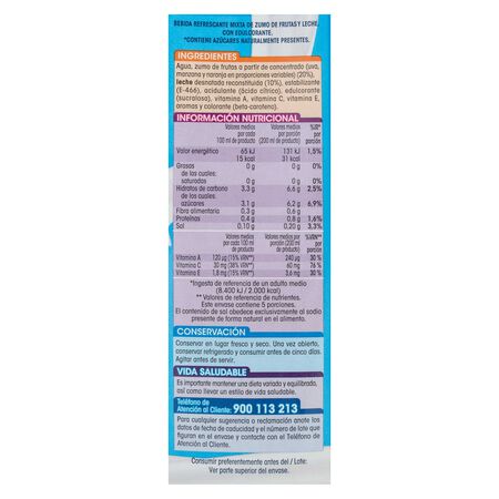 Fruta con leche mediterráneo Alipende 1l